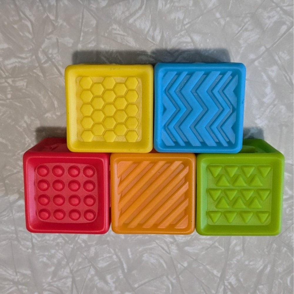 Playgo Toys Soft‎ Sensory Baby Blocks Set of 5